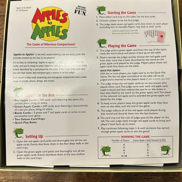 Apples to Apples Party Box 12 and up - Picture 3 of 5